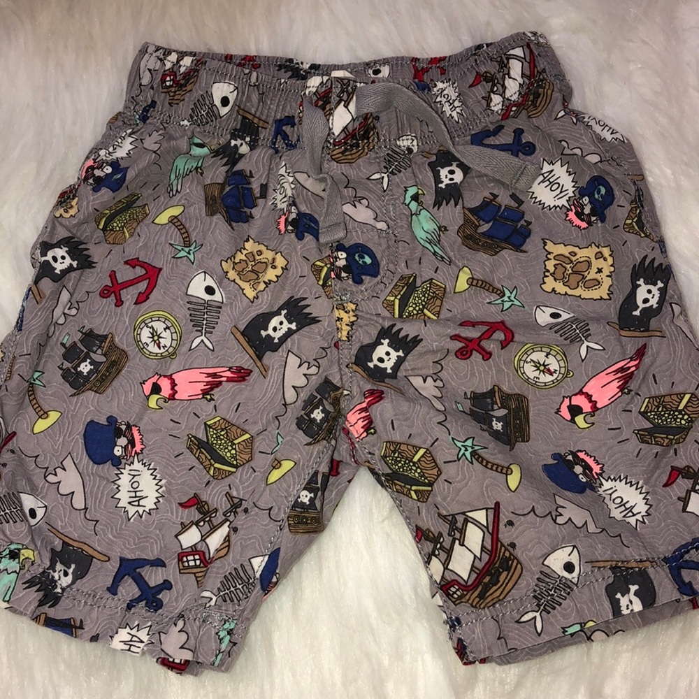 H&M pirate toddler boy shorts